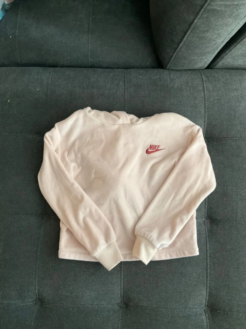 EUC Nike Pink Velour Hoodie and Matching Leggings Size M - Picture 7 of 9